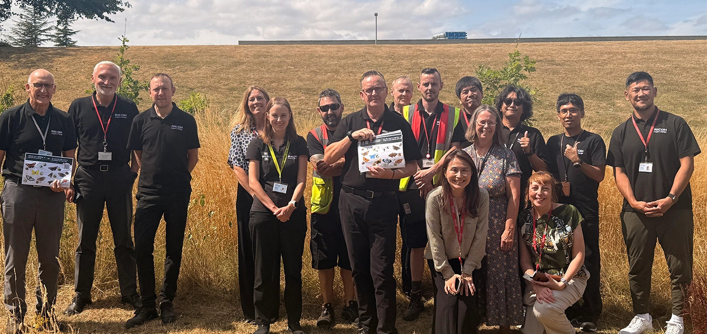 ricoh employees gathered onsite