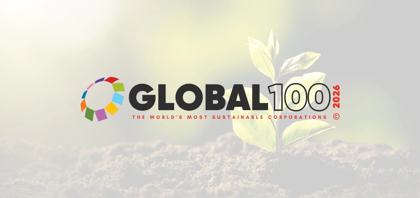 Corporate Knights Global 100 Most Sustainable Corporations 2026 accreditation.