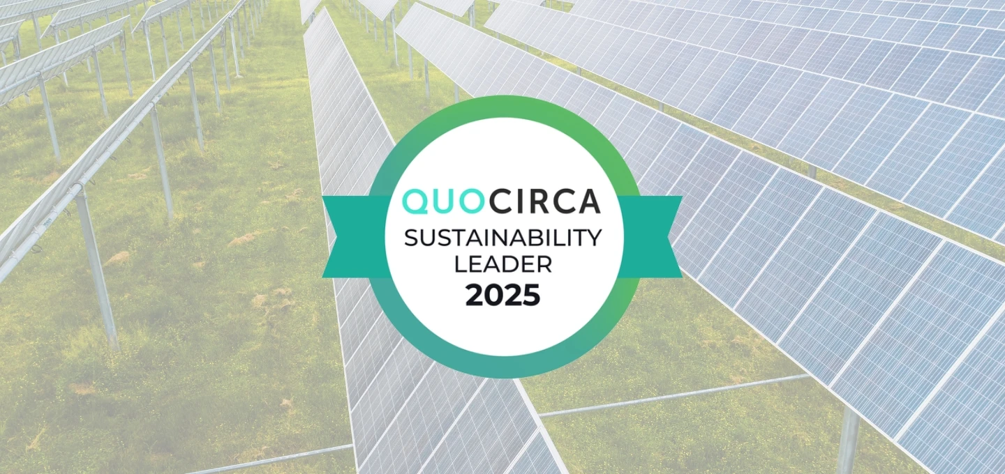 Quocirca Sustainability Leader 2025 accreditation.